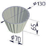 Форма Кексница 130/65 (130 х 70 х 65 мм)